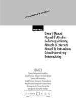 Rotel-RA-03 - Owners manual 